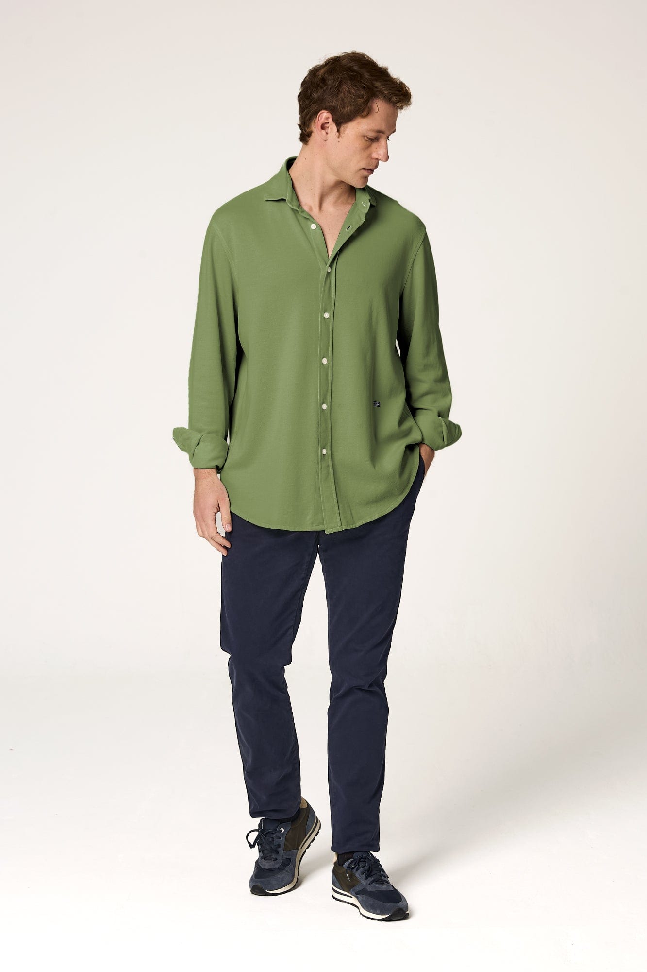 The Cotton Camisa Verde Navarra-zoom-1