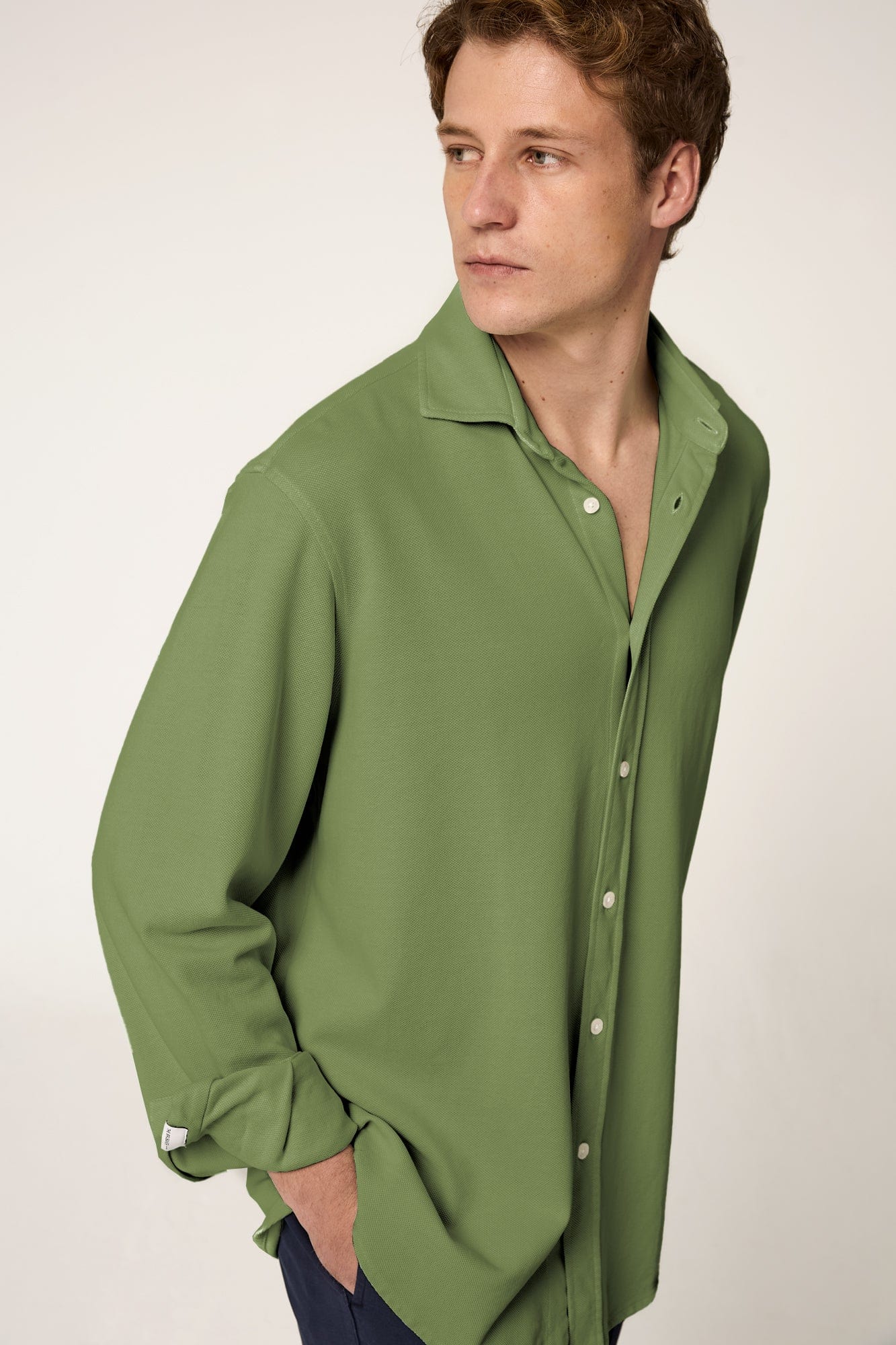 The Cotton Camisa Verde Navarra-4