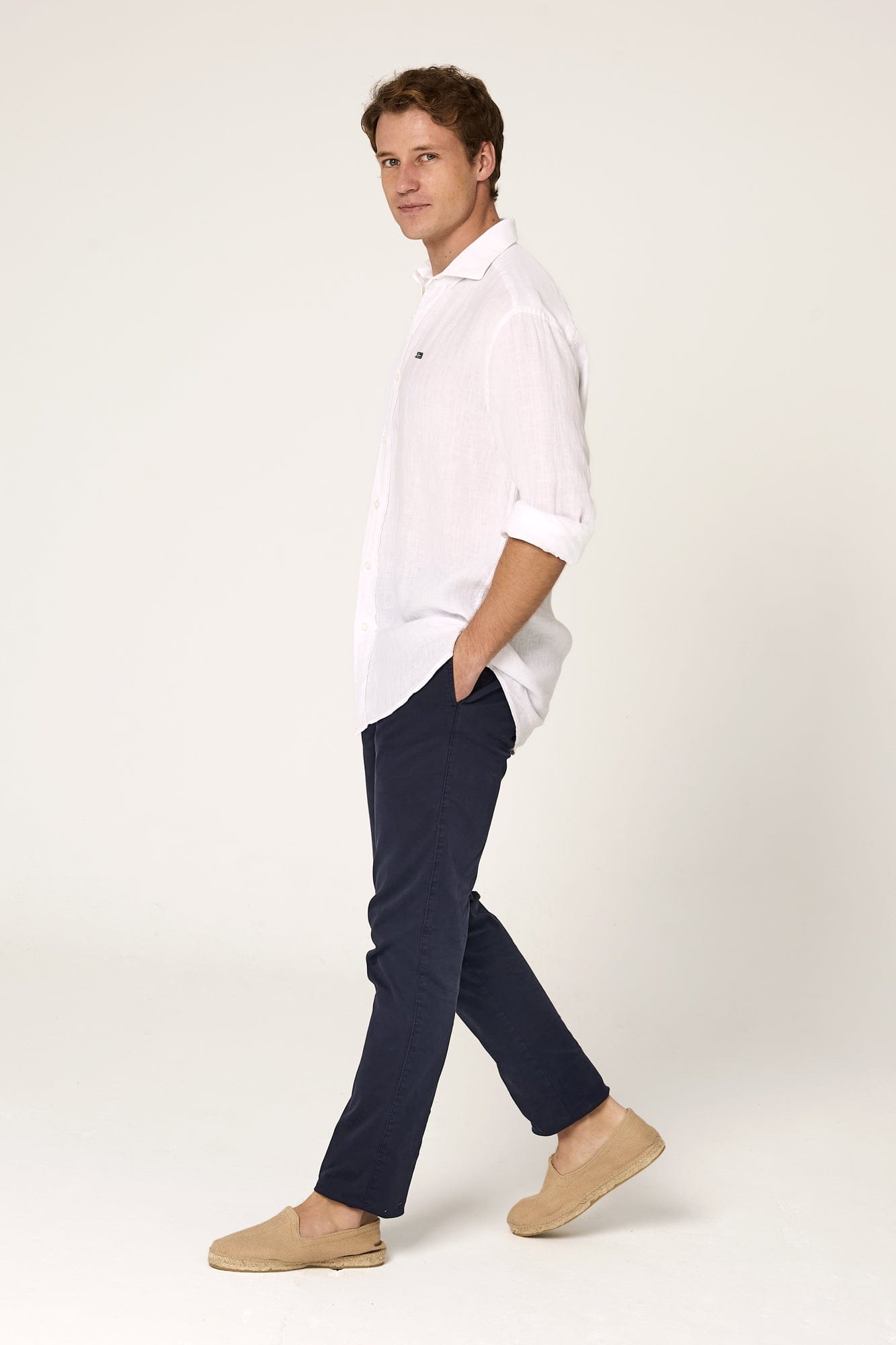 The Lino Camisa Blanco-1