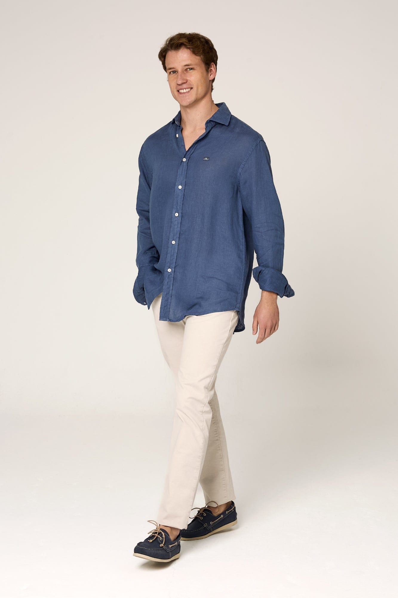 The Lino Camisa Azul Tabarca