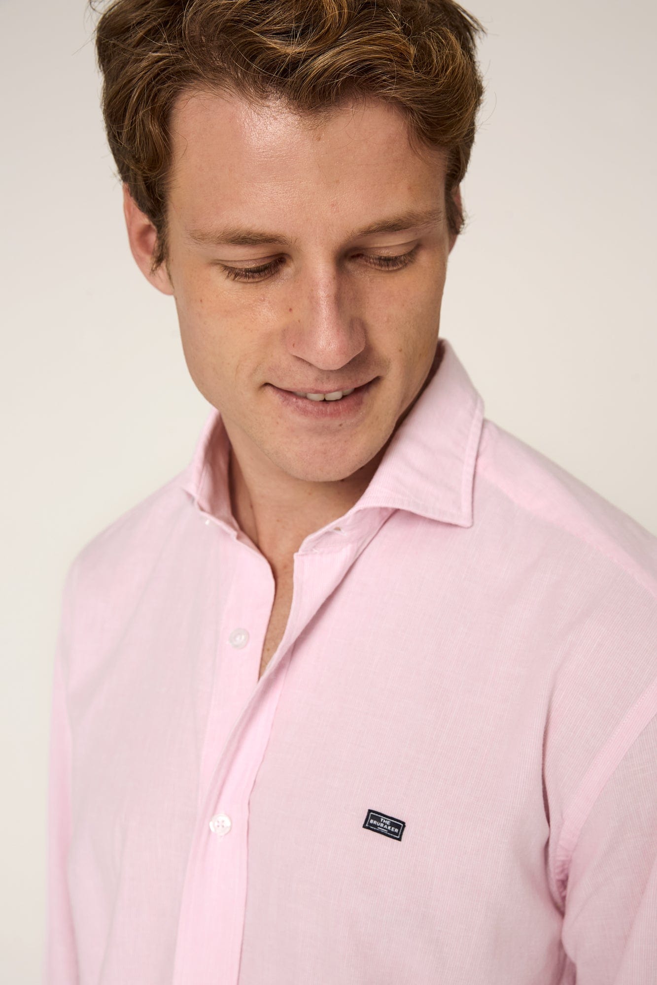 The Cotton Linen Camisa Rosa Zarza