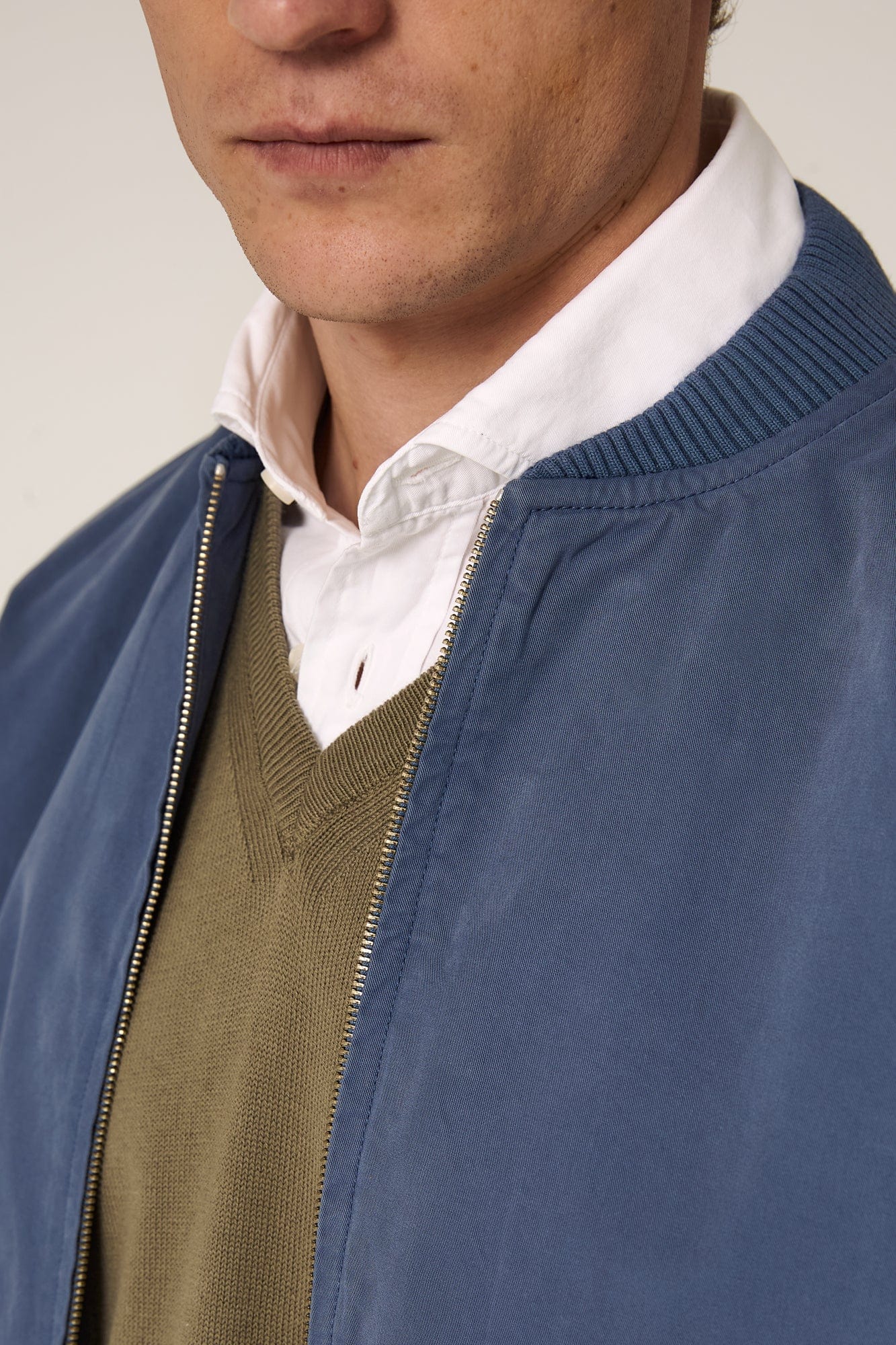 The Bomber Canvas Azul Tabarca