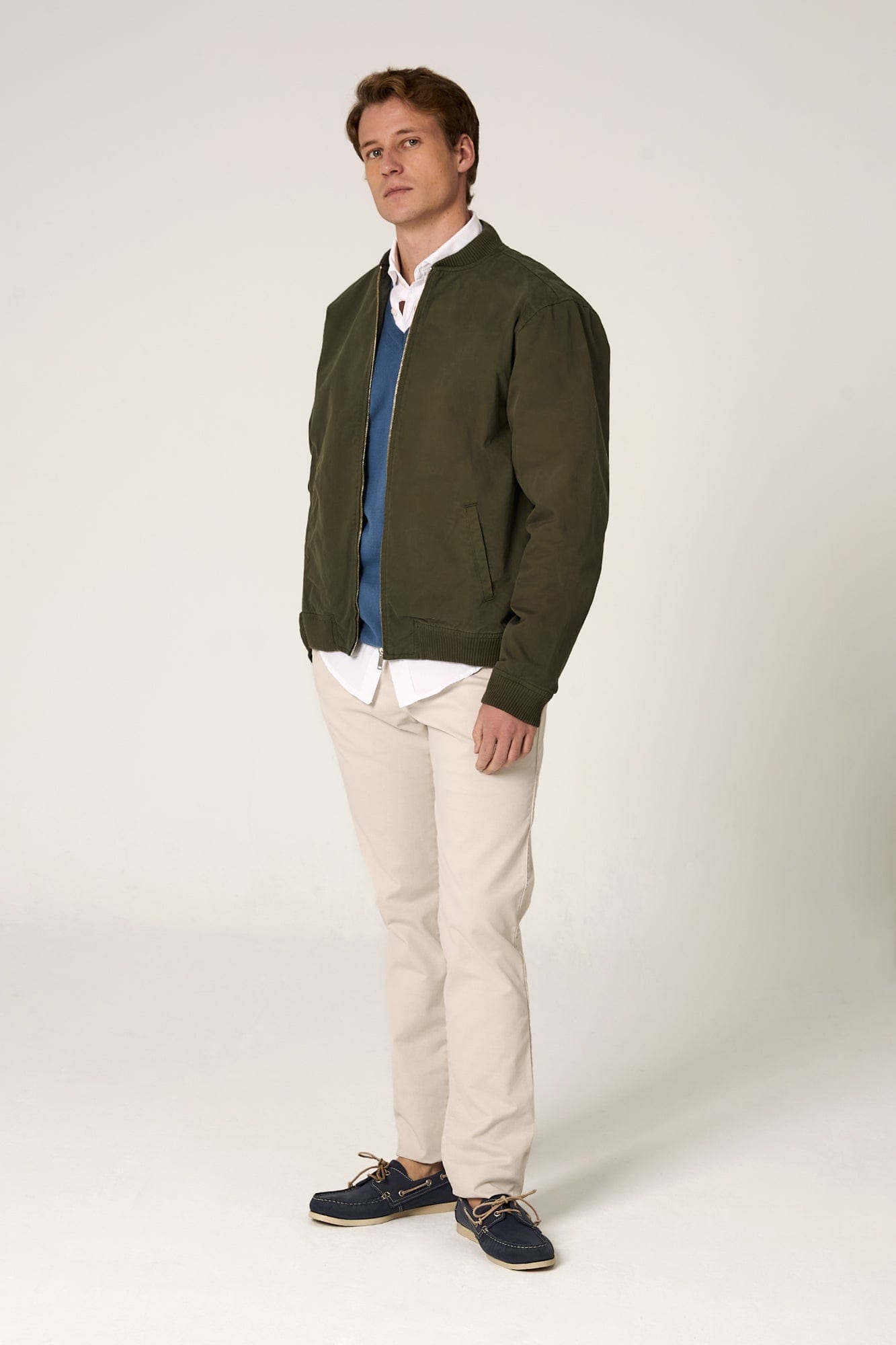 The Bomber Canvas Verde Pino-1