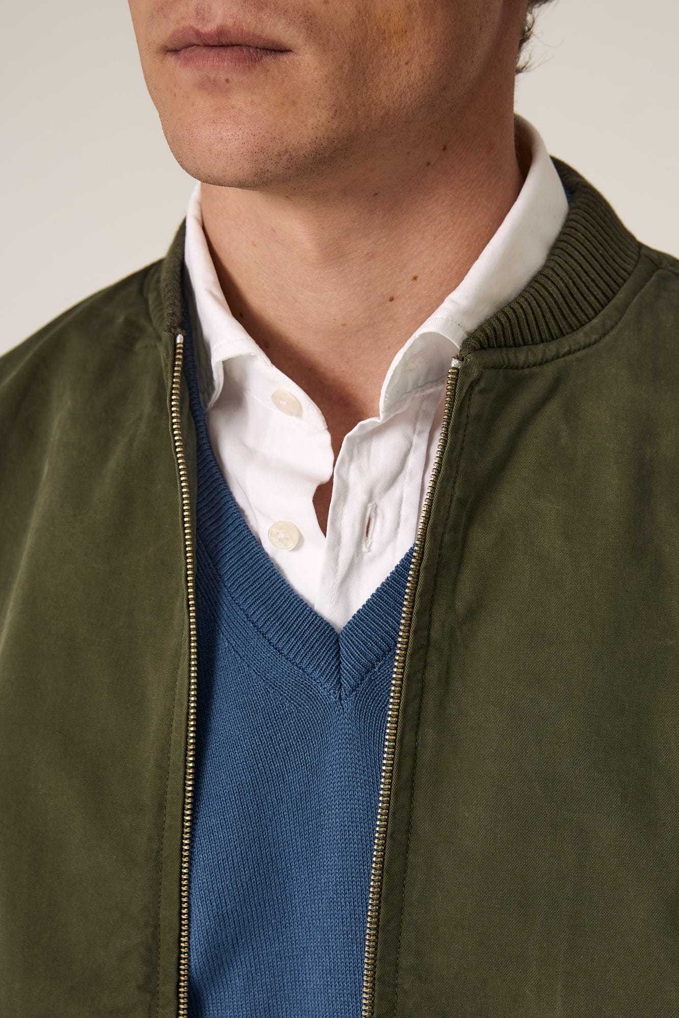 The Bomber Canvas Verde Pino