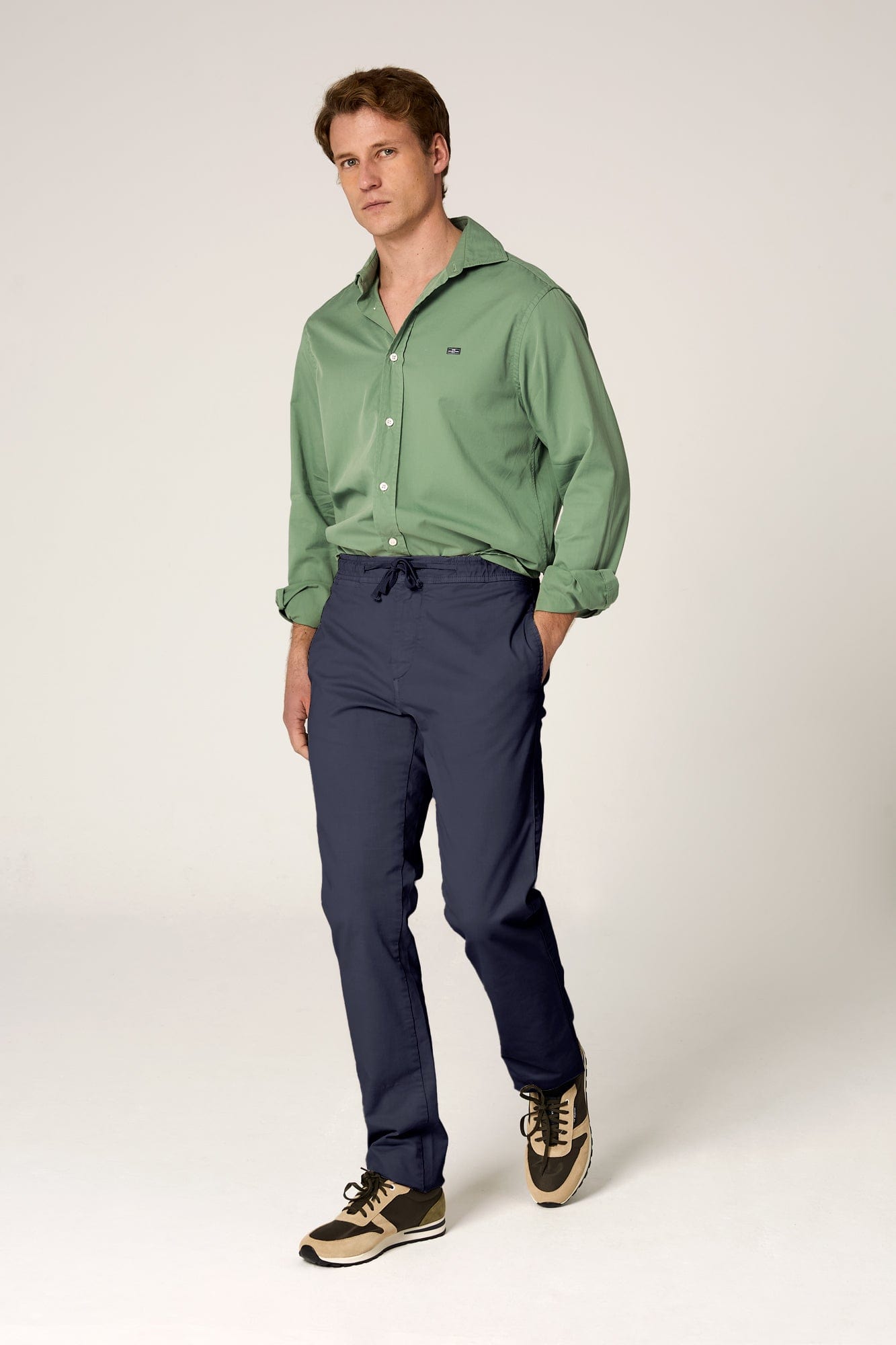 The Chino Jogger Azul Marino-2