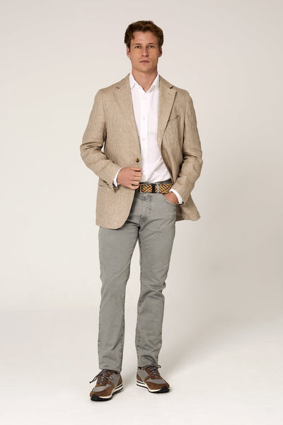 The Blazer Lino Espiga Beige