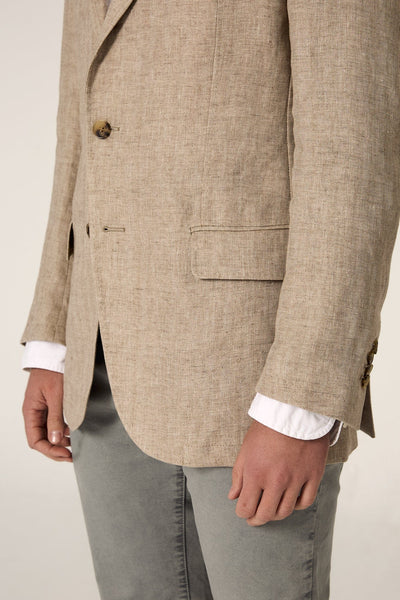 The Blazer Lino Espiga Beige
