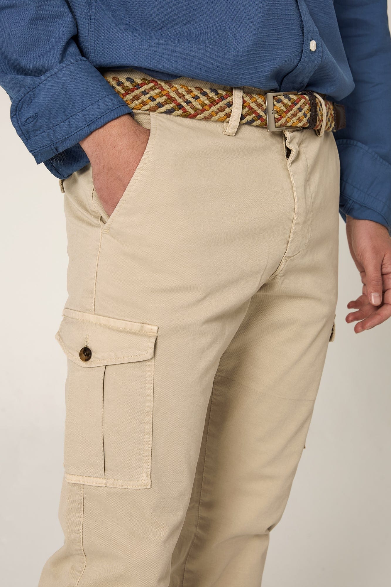 The Chino Cargo Beige Seimeira-zoom-4