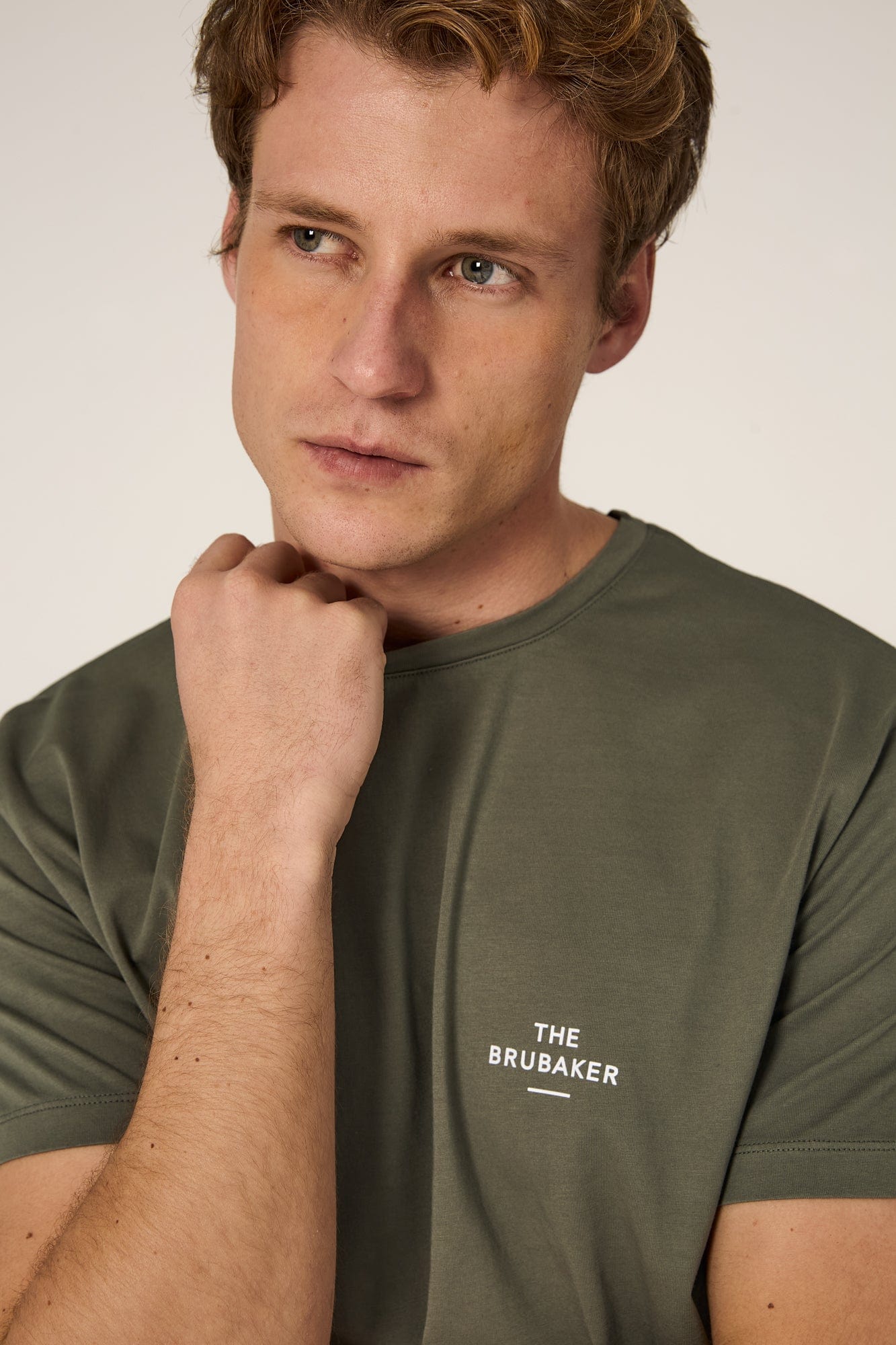 The Cotton T Shirt Verde Khaki-zoom-4