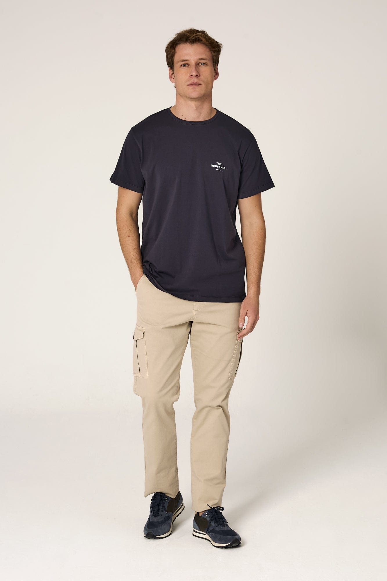 The Cotton T Shirt Azul Marino-1