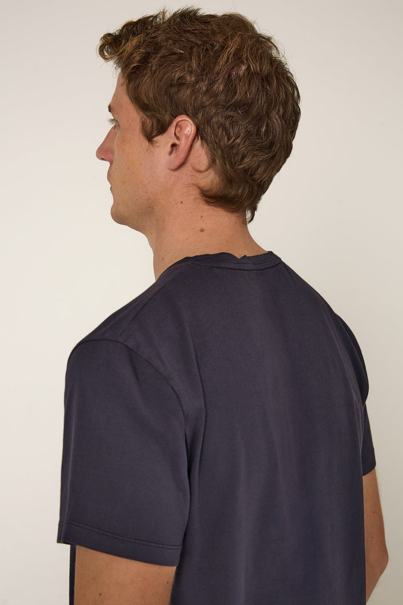 The Cotton T Shirt Azul Marino-zoom-