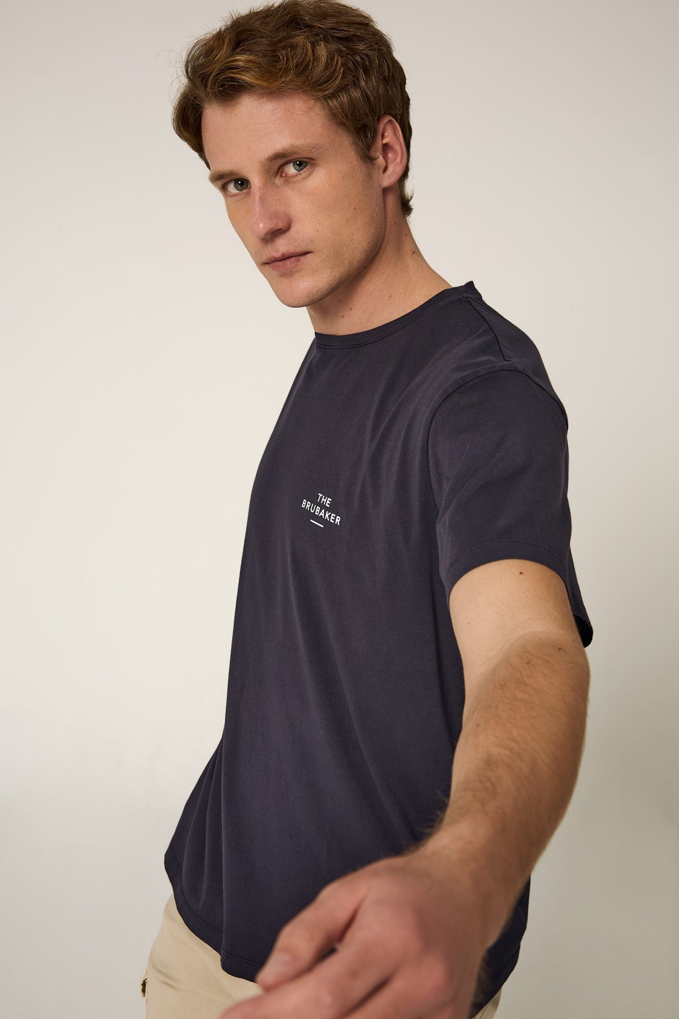The Cotton T Shirt Azul Marino-3