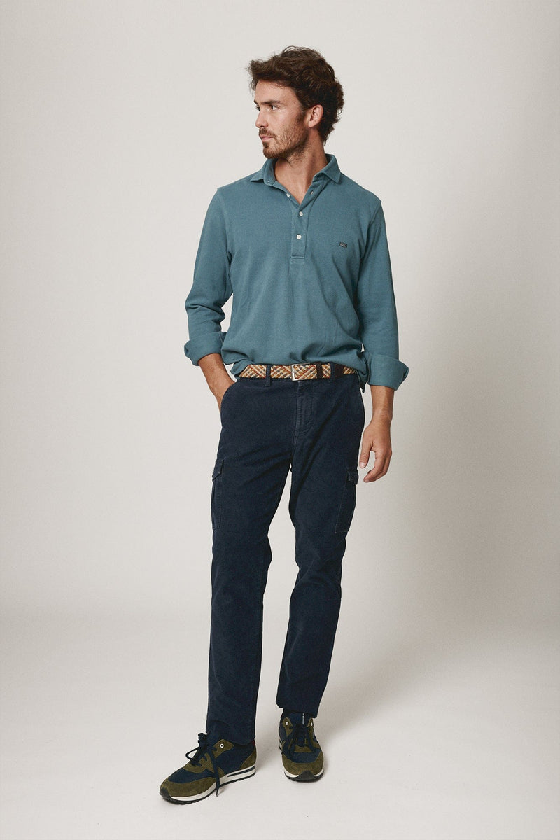 The Cotton Polera Azul Covas-zoom-