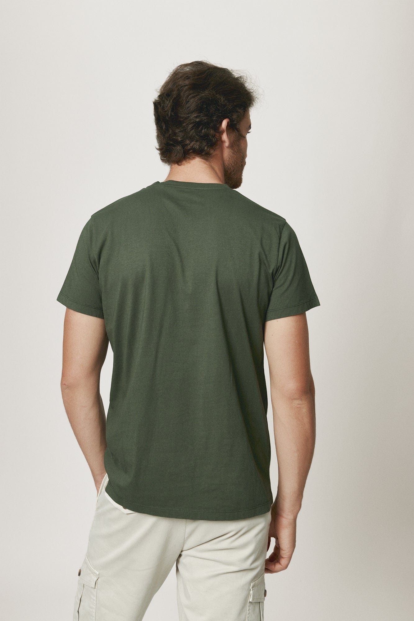 The Cotton T Shirt Verde Pino-3