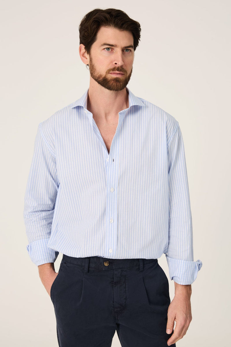The Popelin Raya Azul y Blanco-zoom-
