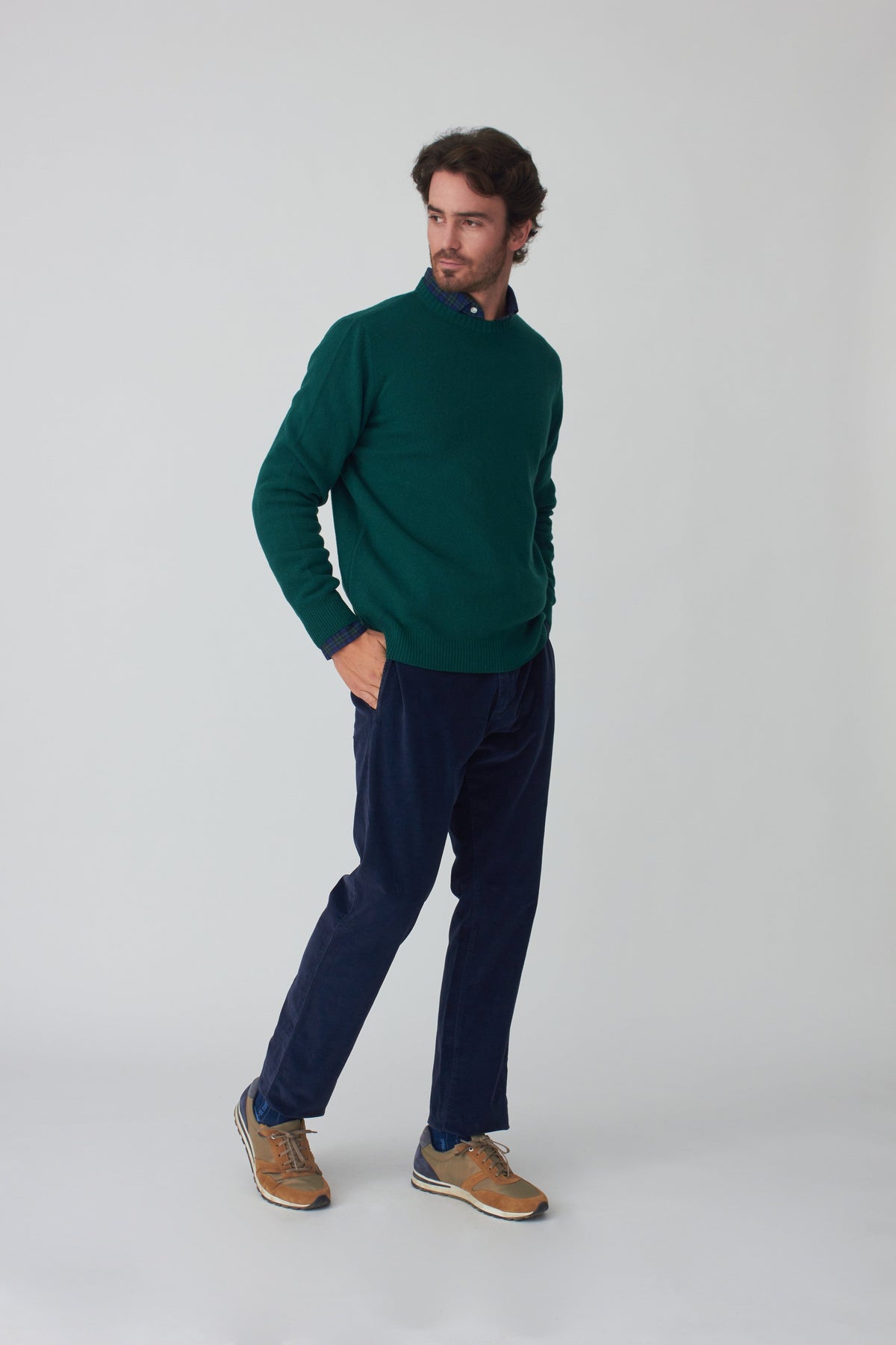 The Lambswool Scoop Verde Pino