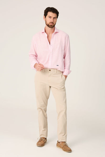The Cotton Linen Camisa Raya Rosa