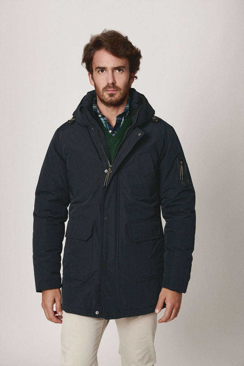 The Parka Azul Marino Bilbao-zoom-