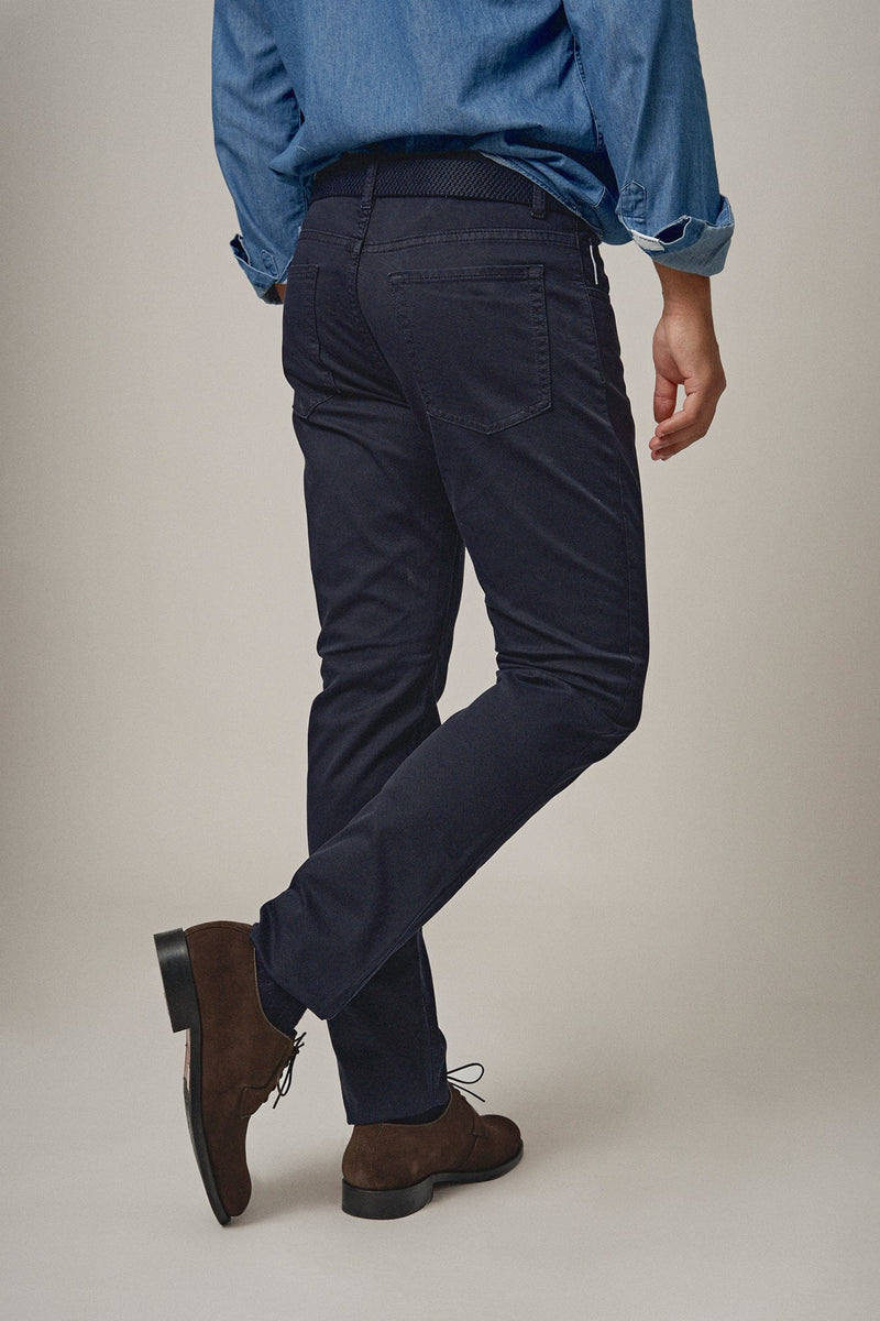 The 5 Pocket Grainy Azul Marino-zoom-