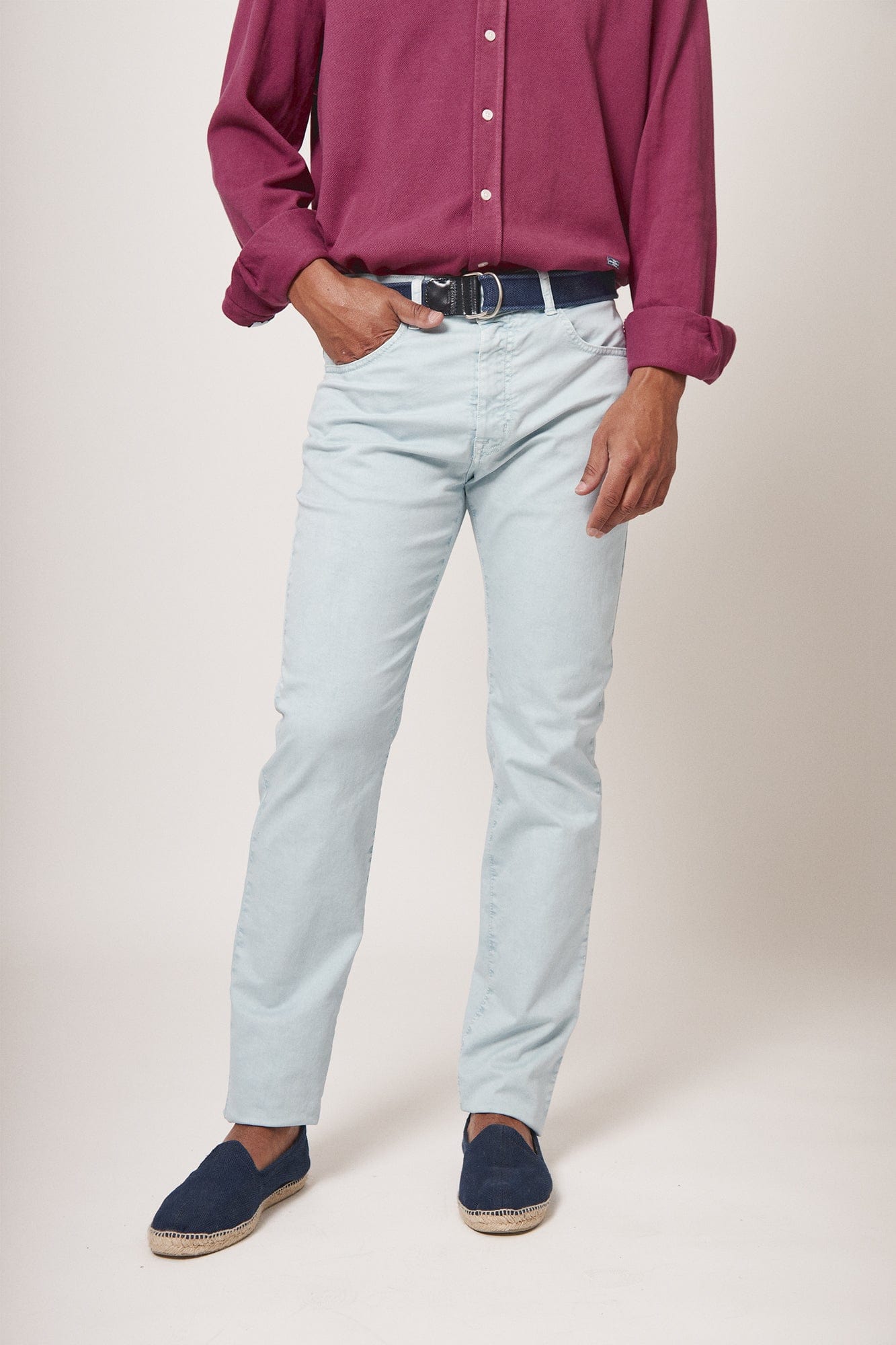 The 5 Pocket Azul Celeste-1